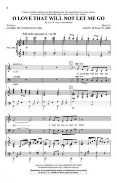 O Love That Will Not Let Me Go von George Matheson 