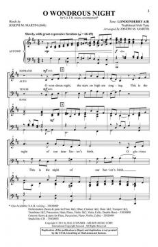 O Wondrous Night von Joseph M. Martin (Download) 