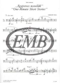 One-minute Short Stories von Miklos Csemiczky 