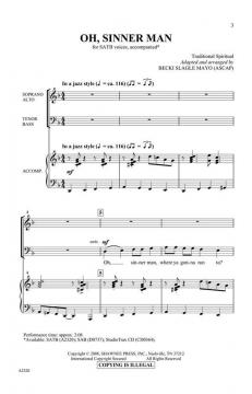 Oh Sinner Man von Becki Slagle Mayo 