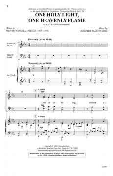 One Holy Light, One Heavenly Flame von Joseph M. Martin 