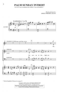Palm Sunday Introit von Ashley Brooke 