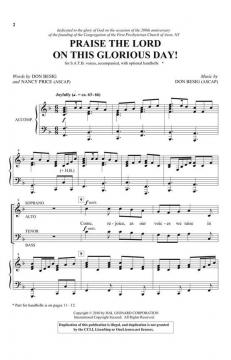 Praise the Lord on This Glorious Day! von Don Besig 
