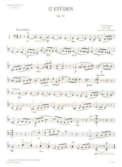 12 Etüden für Violoncello Op. 72 von Friedrich Grützmacher im Alle Noten Shop kaufen