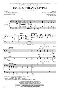 Psalm of Thanksgiving von Joseph M. Martin 