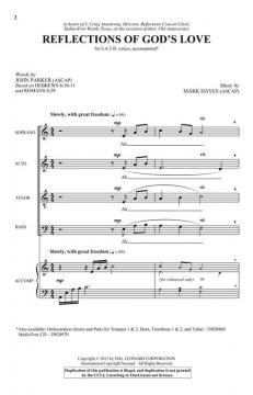 Reflections of God's Love von Mark Hayes 
