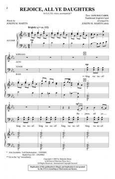 Rejoice, All Ye Daughters 