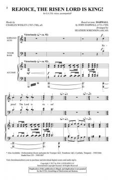 Rejoice, the Risen Lord Is King! von Charles Wesley 