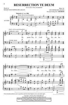 Resurrection Te Deum von Lee Dengler 