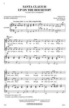 Santa Claus Is Up on the Housetop von Benjamin Hanby 