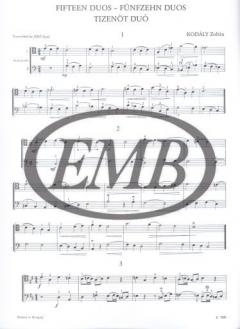 15 Duos von Zoltan Kodaly für 2 Violoncelli im Alle Noten Shop kaufen