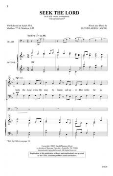 Seek the Lord von Lloyd Larson 