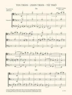 10 Trios von Zoltán Kodály 