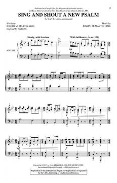 Sing and Shout a New Psalm von Joseph M. Martin 