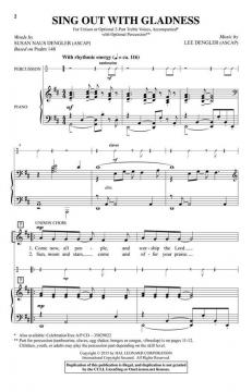 Sing Out with Gladness von Lee Dengler 