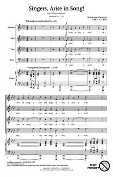 Singers, Arise In Song! von Greg Gilpin (Download) 