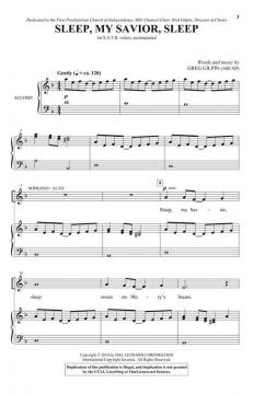Sleep, My Savior, Sleep von Greg Gilpin (Download) 