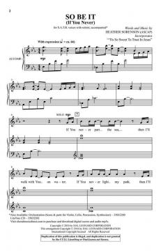 So Be It (If You Never) von Heather Sorenson 