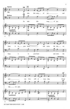 So Take This Song of Joy 