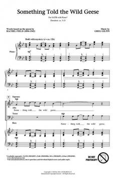 Something Told the Wild Geese von Greg Gilpin 