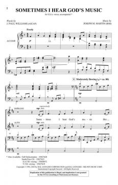Sometimes I Hear God's Music von Joseph M. Martin 
