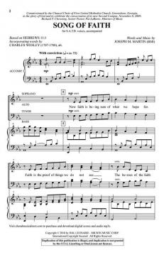 Song of Faith von Joseph M. Martin 