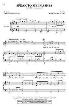 Speak to Me in Ashes von Douglas Nolan 