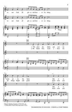 Thanksgiving to Our God von James Barnard 