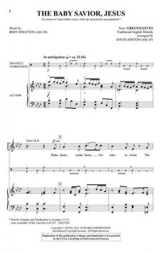 The Baby Savior, Jesus with Greensleeves von Bert Stratton 