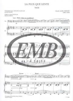 La plus que lente von Claude Debussy 