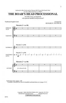 The Boars Head Processional von Richard Weymuth 
