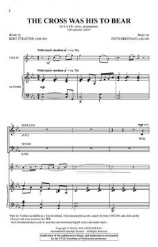 The Cross Was His to Bear von Patti Drennan 