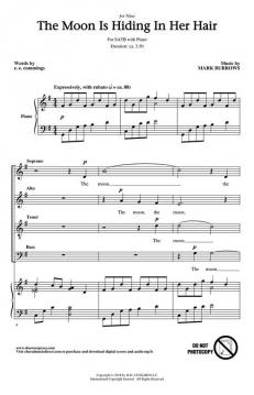 The moon is hiding in her hair von Mark Burrows 