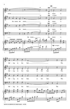 The moon is hiding in her hair von Mark Burrows 