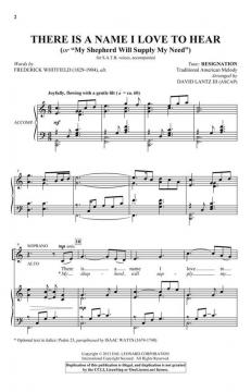 There Is a Name I Love to Hear 