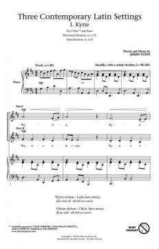 Three Contemporary Latin Settings von Jerry Estes 