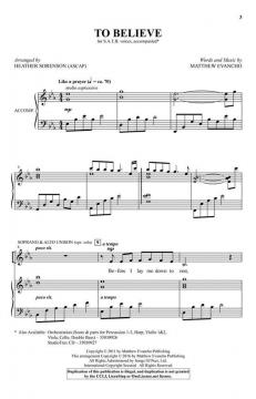 To Believe von Matthew Evancho 