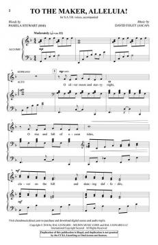 To the Maker, Alleluia! von David Foley 