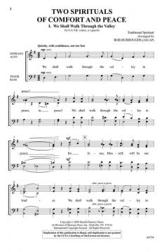Two Spirituals Of Comfort And Peace 