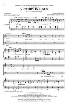 Victory in Jesus von E.M. Bartlett 