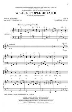 We Are People of Faith von Don Besig 