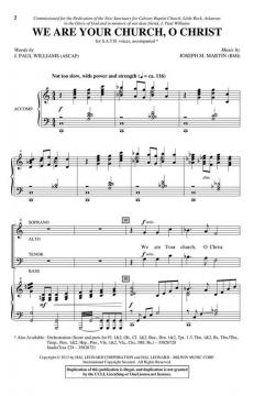 We Are Your Church, O Christ von Joseph M. Martin 