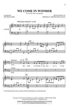 We Come in Wonder von Michael E. Showalter 