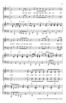 We Will Live to Serve Our Savior von Don Besig 