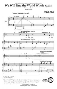 We Will Sing the World Whole Again von Mark Burrows 