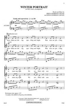 Winter Portrait von Berta Poorman 