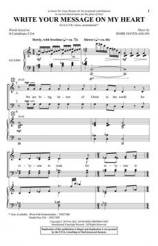 Write Your Message on My Heart von Mark Hayes 