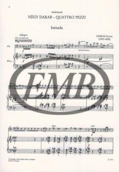 Quattro pezzi von Ferenc Farkas 