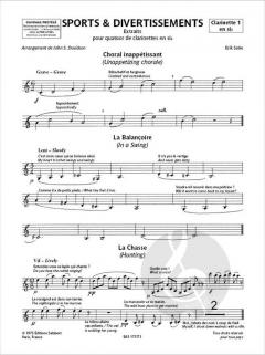 Sports et Divertissements - Extraits von Erik Satie 