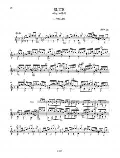 Lute Works von Johann Sebastian Bach 